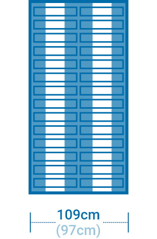 シングルguguベッドフレームのサイズチャート