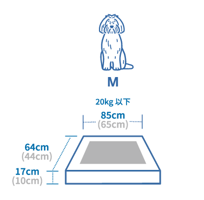 guguドギーMのサイズチャート